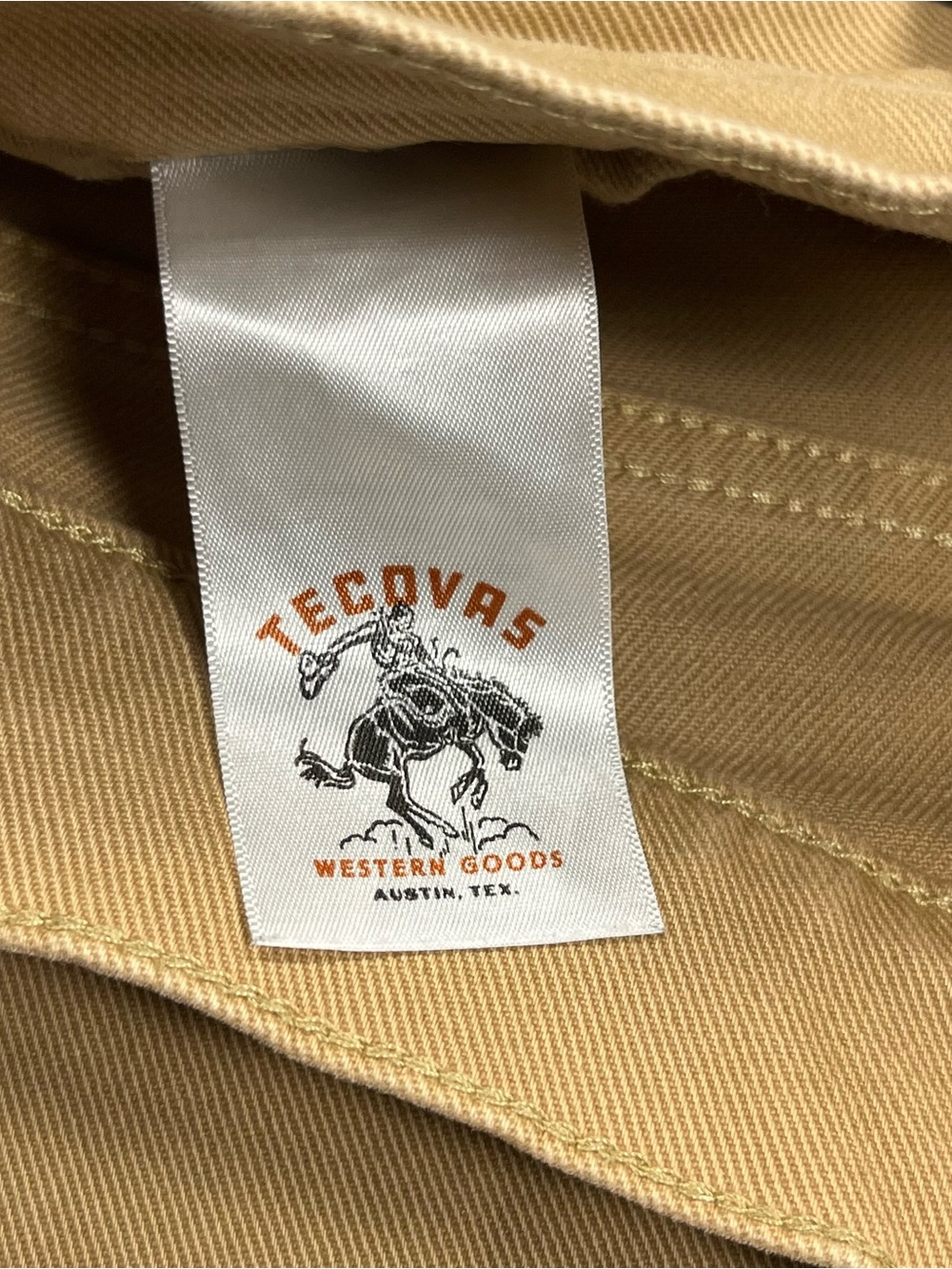 Tecovas Everyday Jeans Men 32x32 Beige Straight Standard Fit Western Denim Pants - Picture 13 of 16